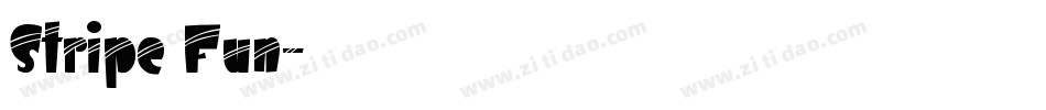Stripe Fun字体转换